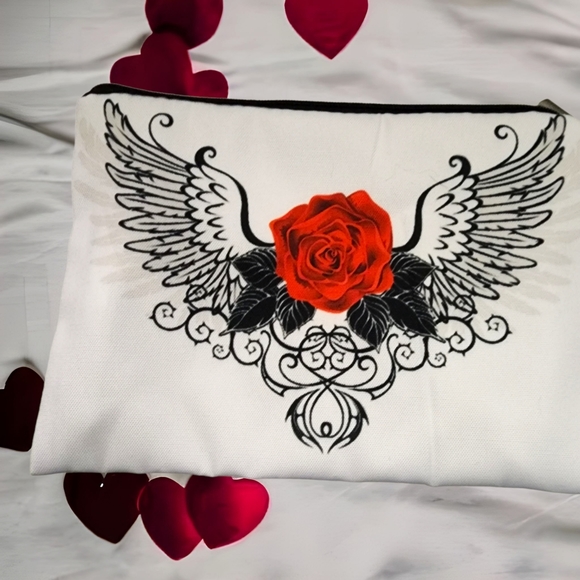 Red Rose Angel Cosmetics Bag - Picture 11 of 13